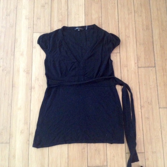 BCBG Black V Neck Sweater - Picture 1 of 3